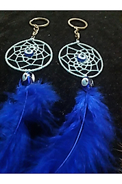 25 Adet Mavi Renkli Dreamcather  Babyshower Yenidoğan Bebek Mevlüd-i Dogumgünü Sünnet Anahtarlık