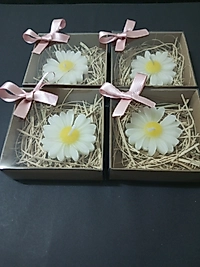 Kraft Kutulu Papatya Mum Dogumgünü Yenidoğan Bebek Mevlüd-i Hediyelik