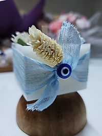 Kuru Çiçekli Kütük Mum Hediyelik Düğün -Nikah-Nişan -Kına-Sünnet -Bride to be Hediyelik