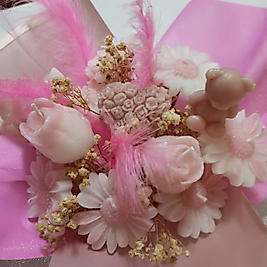 Kız Bebekler için Mum Çicek Babyshower Yenidoğan Bebek Mevlüd-i Dogumgünü Hediyelik