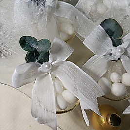 Gold Halkalı Badem Şekerli Hediyelik Düğün -Nikah-Nişan -Kına-Sünnet -Bride to be Hediyelik