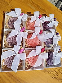 Beyaz Kutulu Şakayık Mum Hediyelik Düğün -Nikah-Nişan -Kına-Sünnet -Bride to be Hediyelik