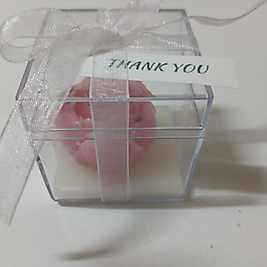 Şakayık Mumlu Mika Kutulu Düğün Nişan Nikah Kına Sünnet Babyshower Yenidoğan Bebek Mevlüd-i Hediyelik