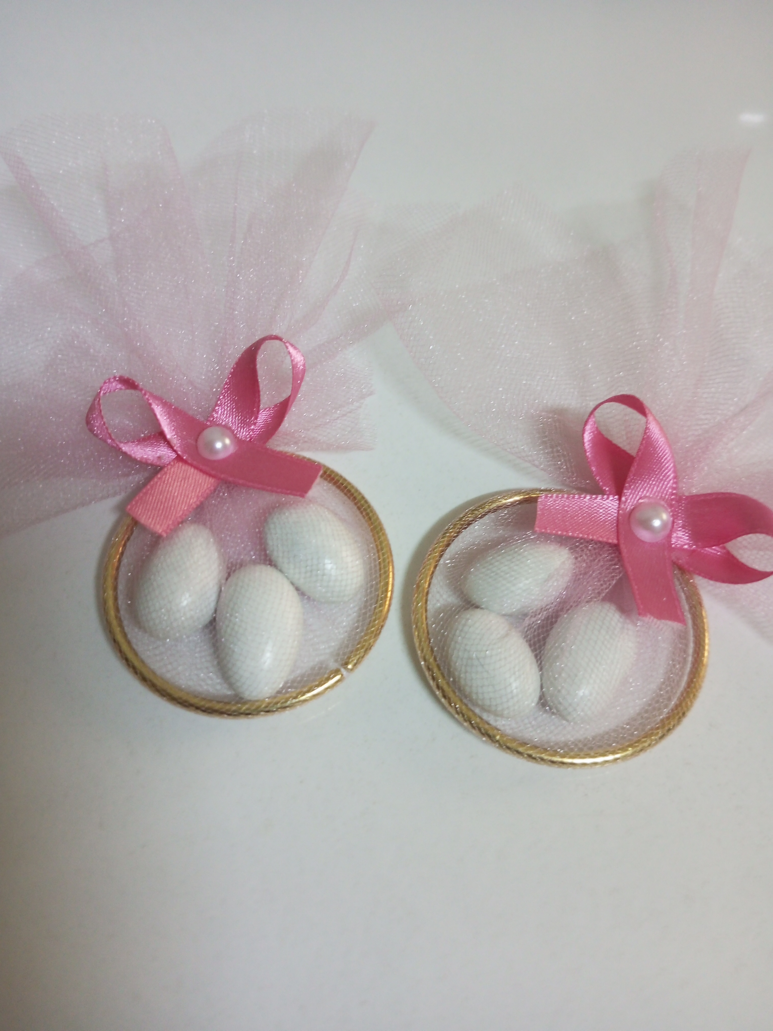 Gold Halkalı Badem Şekerli Babyshower Yenidoğan Bebek Mevlüd-i Dogumgünü Magnet Hediyelik