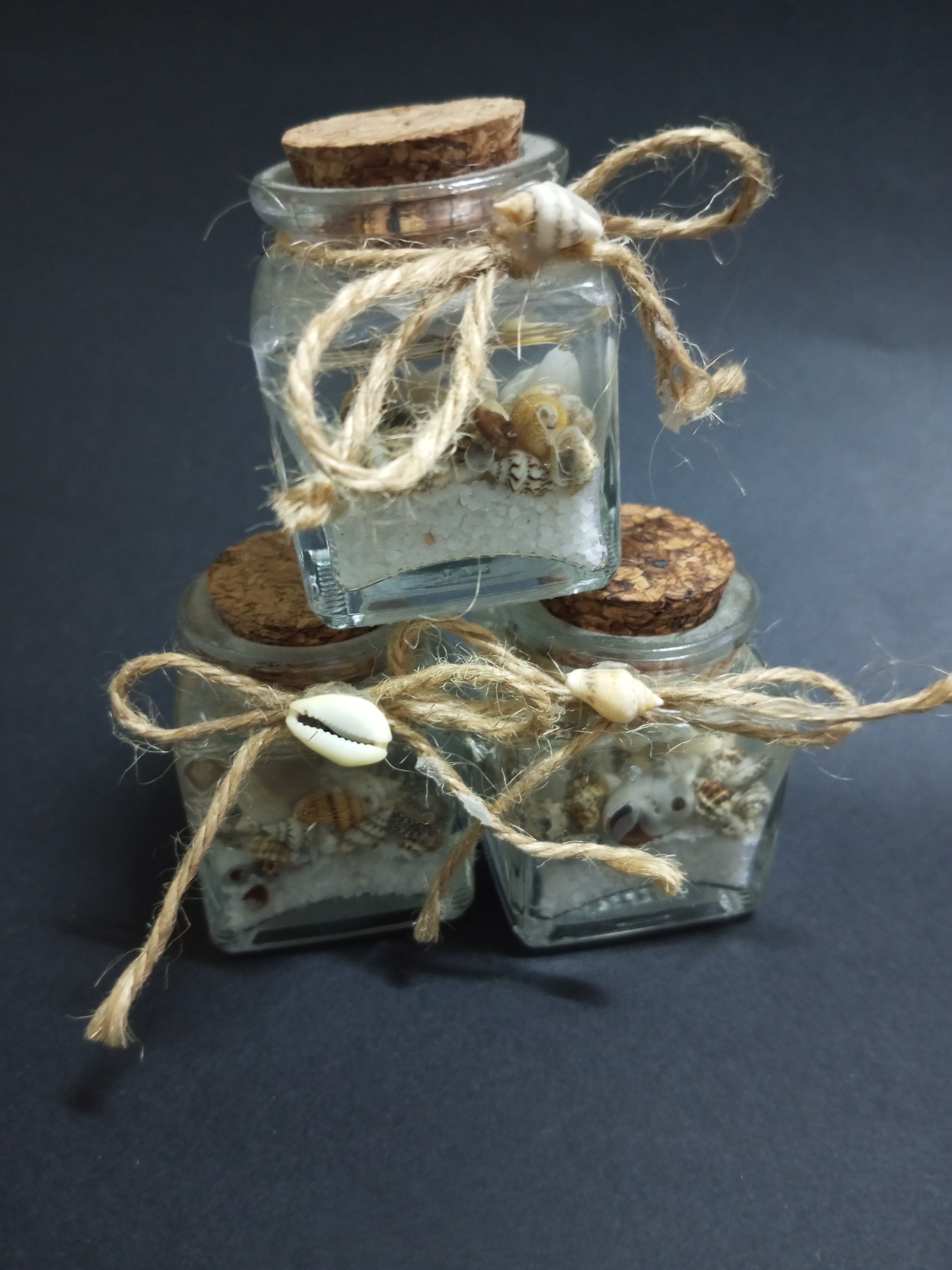 Deniz Konseptli Kavanoz  jel Mum Düğün Nişan Nikah Kına Sünnet Bride to be Hediyelik