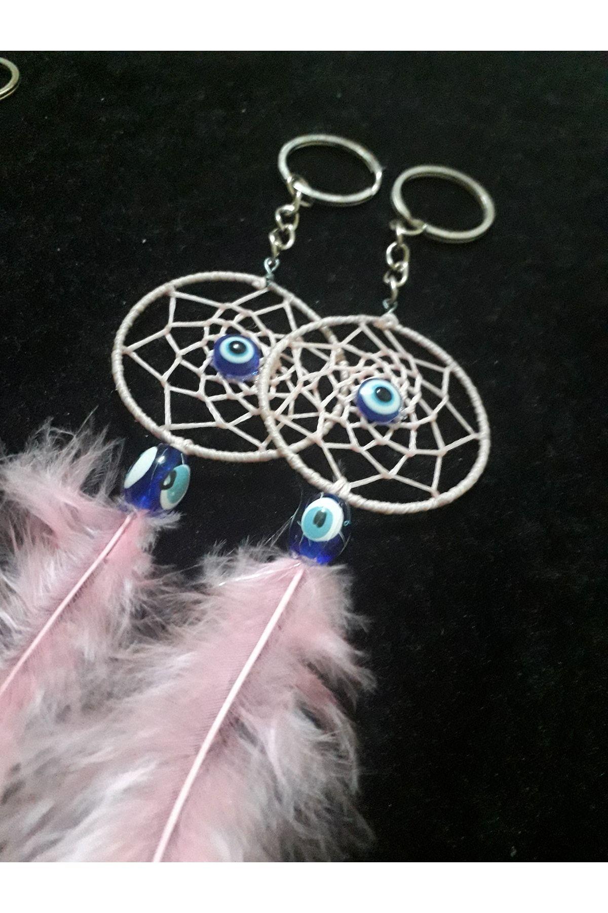 50 Adet Pembe Renkli Dreamcather Düğün Nişan Nikah Babyshower Yenidoğan Bebek Mevlüd-i Dogumgünü Anahtarlik