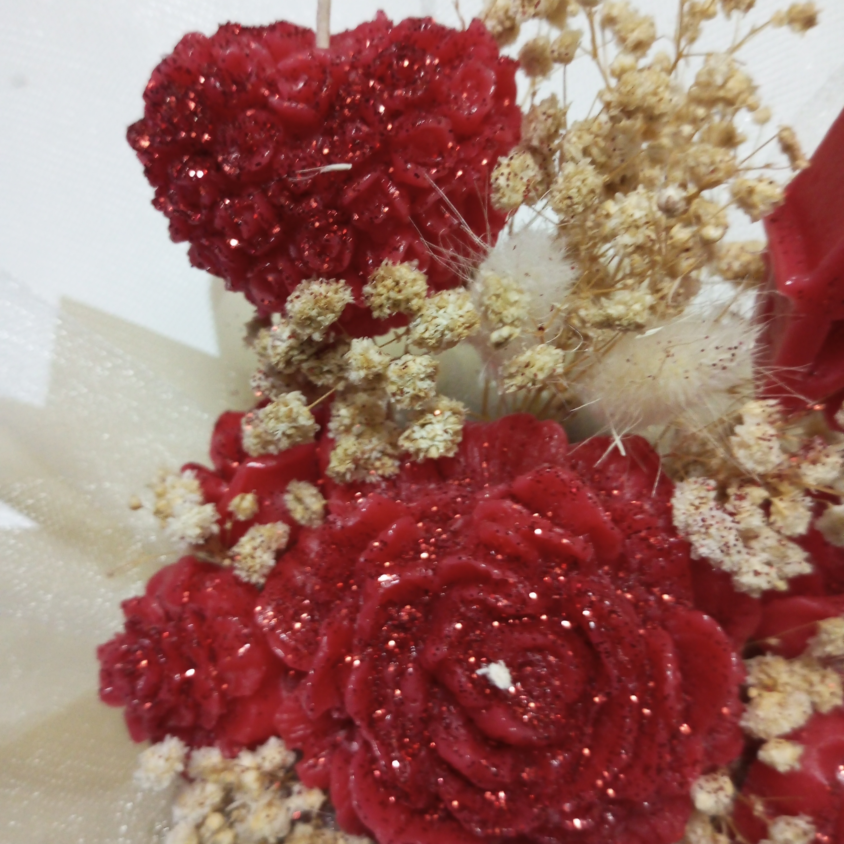 Özel Gün  Kırmızı Renkli Box Candle Hediyelik