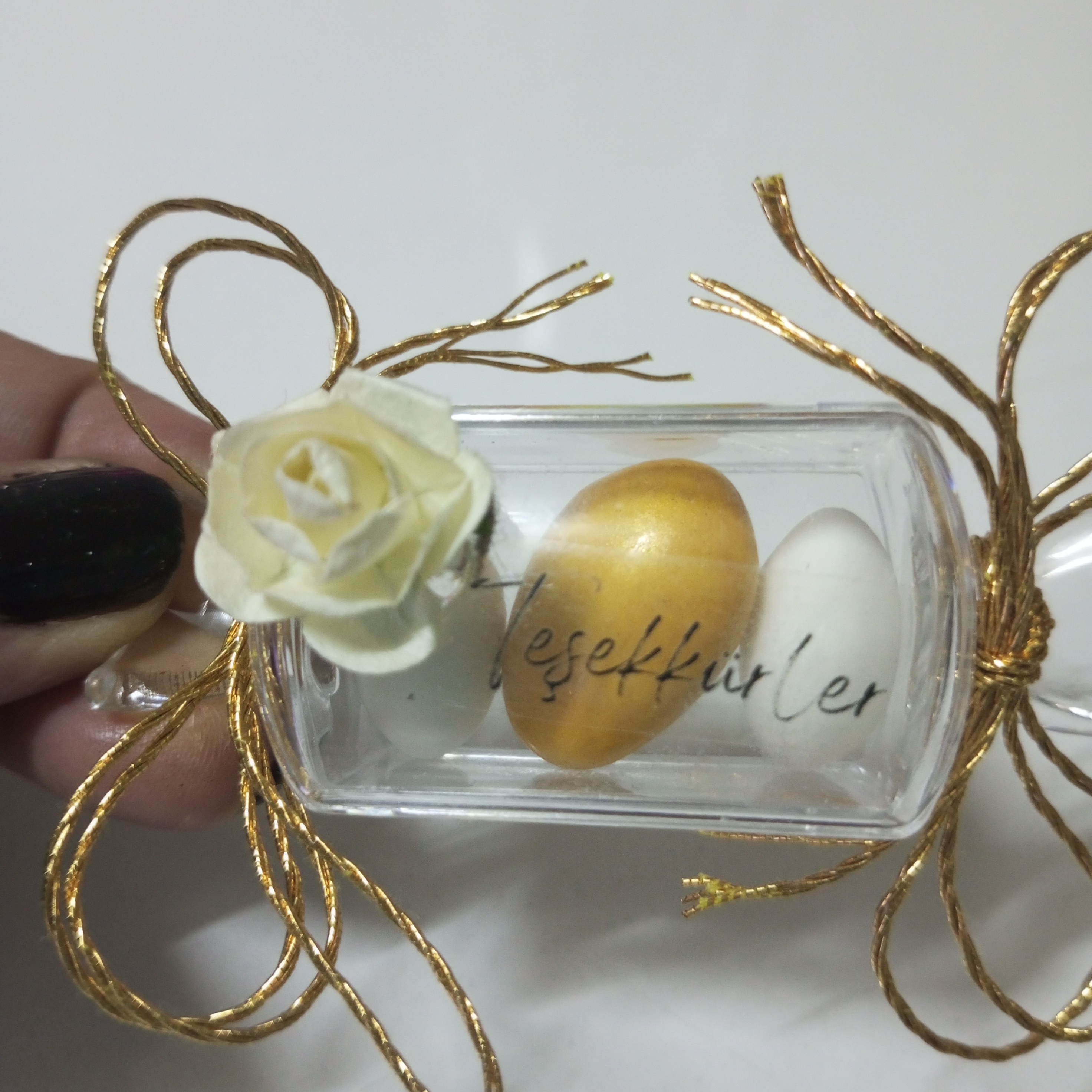 Düğün Nişan Nikah Kına Şeker Objeli Badem Şekerli Hediyelik