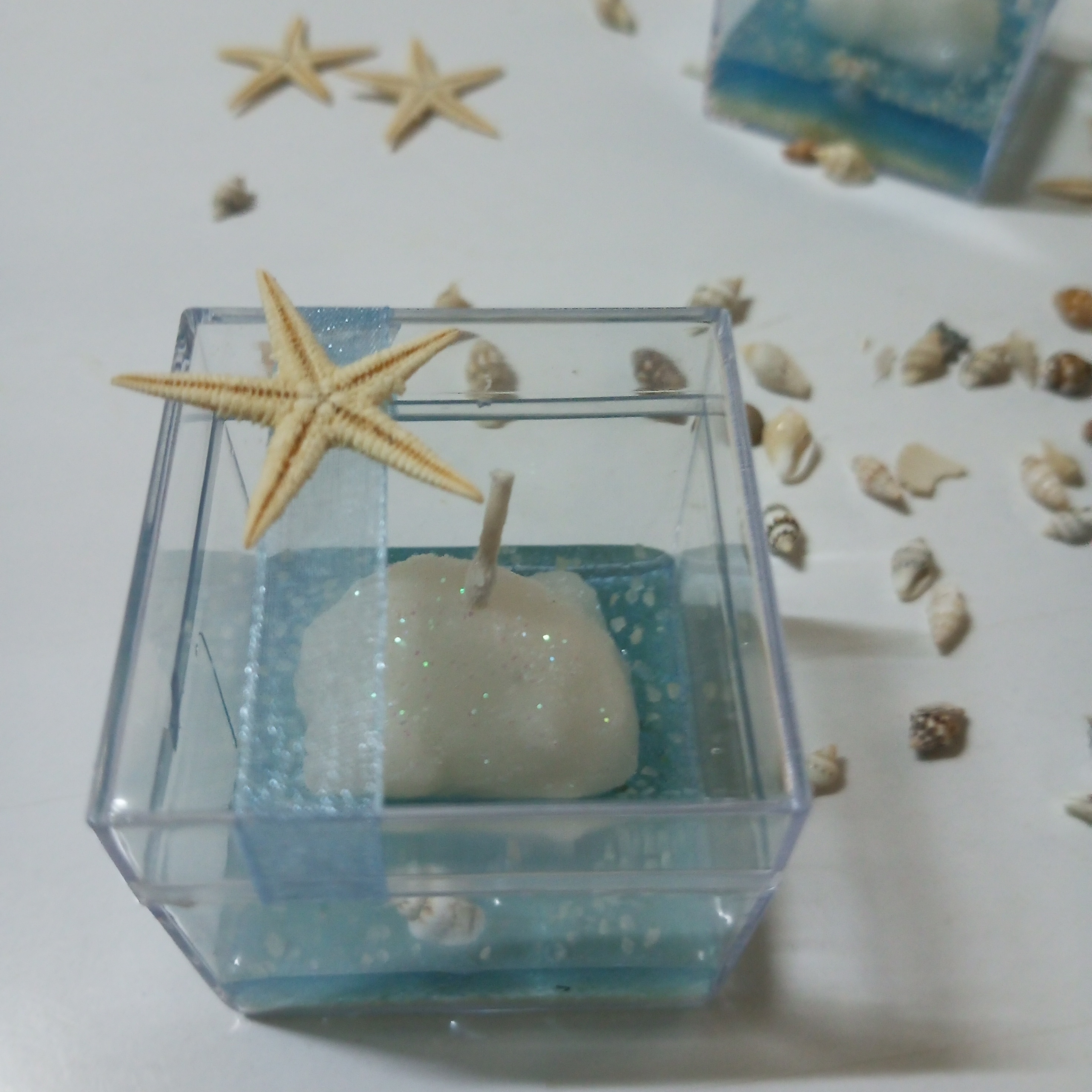 Jel Mumlu Shell Mum Objeli Mika Kutulu Düğün Nişan Nikah Kına Sünnet Bride to be Hediyelik