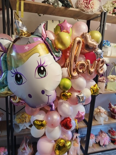 Dev Unicorn Balon Buket