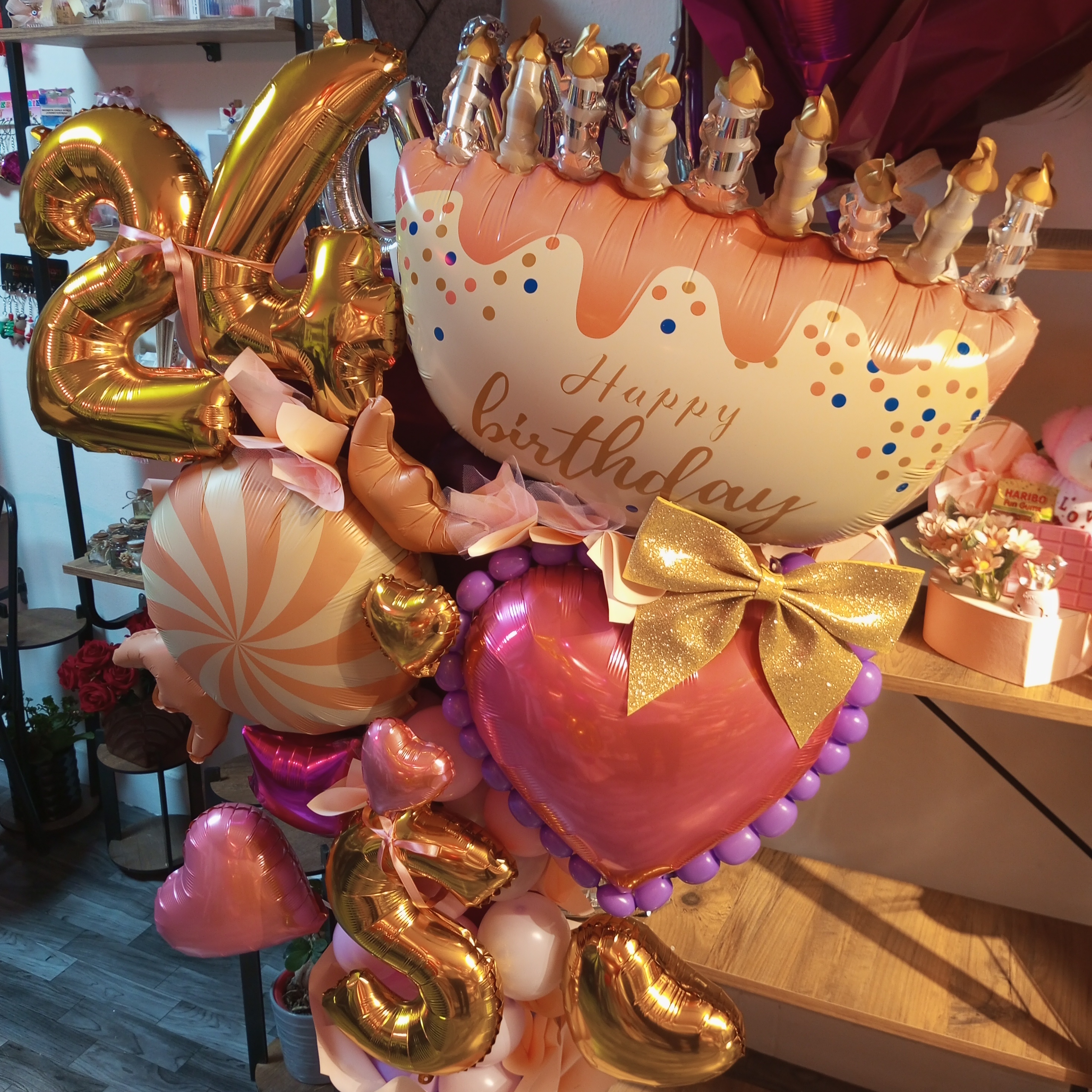 Doğum Günü Dev Balon Buket