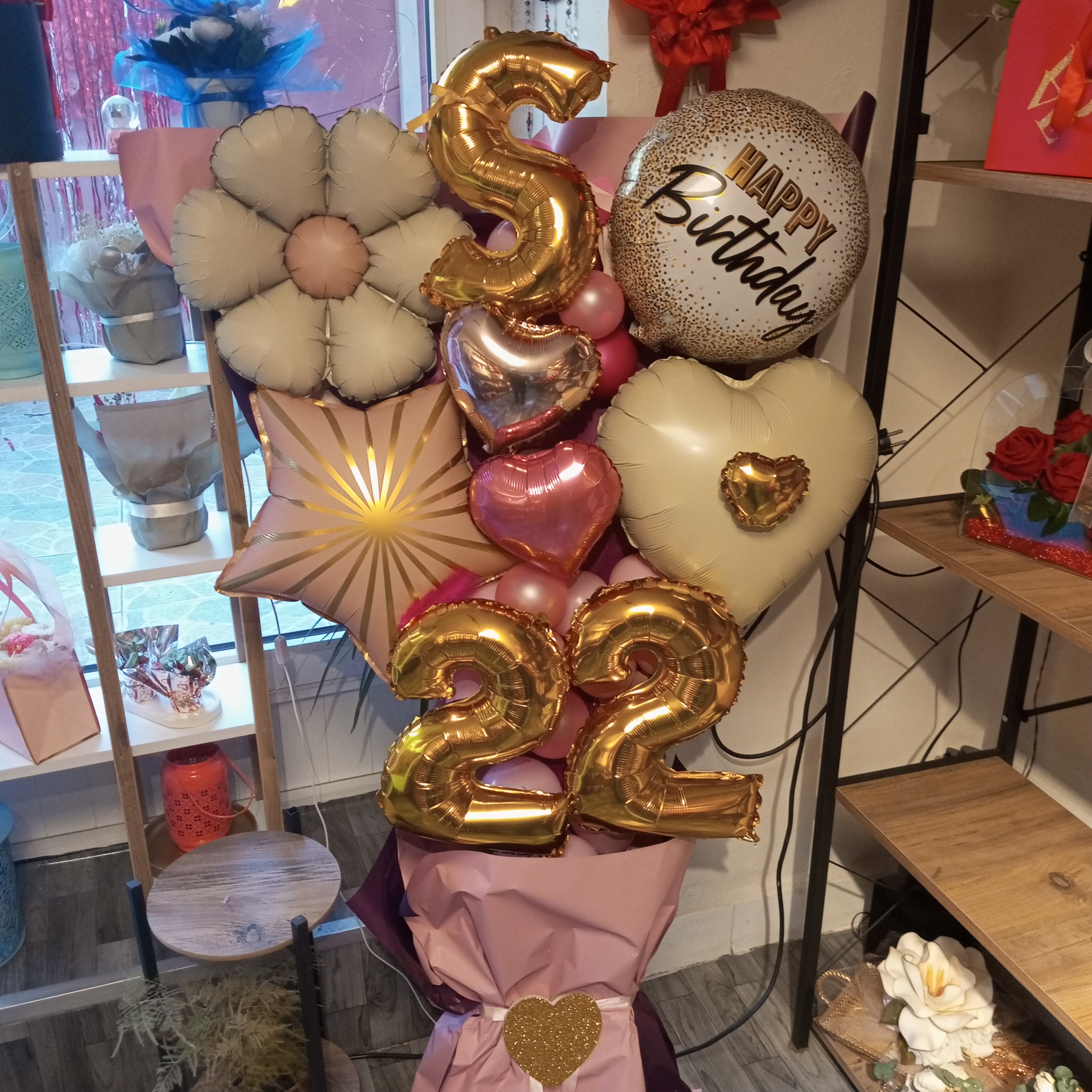 Doğum Günü Papatyam Dev Balon Buket